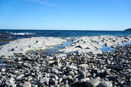 Eau,Plage,Cap Bon-ami,Milieu naturel,Forêt,Parc Forillon,Saison,Automne,Parc provincial,Jour,Temps